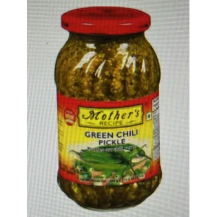 Mothers Green Chilli Pickle 500 gms