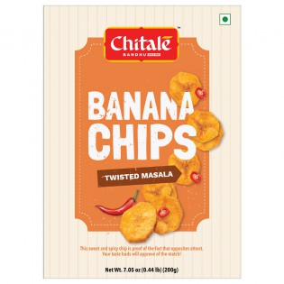 Chitale Bandhu Banana Chips Twisted Masala 200gms