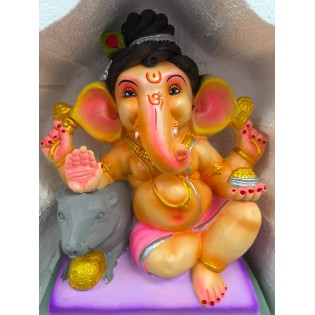 Eco Friendly Ganesh Ji Idol (Coloured) 15inches (15 C-1)