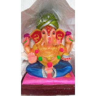 Eco Friendly Ganesh Ji Idol (Coloured) 15inches (15 C-3)