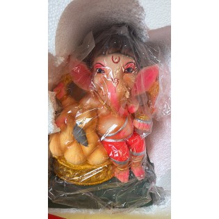Eco Friendly Ganesh Ji Idol (Coloured) 12 inches (12 C-2)