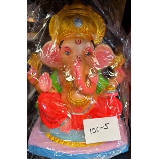 Eco Friendly Ganesh Ji Idol (Coloured) 10 inches (10 C-5)