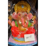 Eco Friendly Ganesh Ji Idol (Coloured) 10 inches (10 C-5)