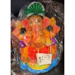 Eco Friendly Ganesh Ji Idol (Coloured) 8 inches (8 C-7)