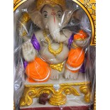 Eco Friendly Ganesh Ji Idol (Coloured) 8 inches (N-2)