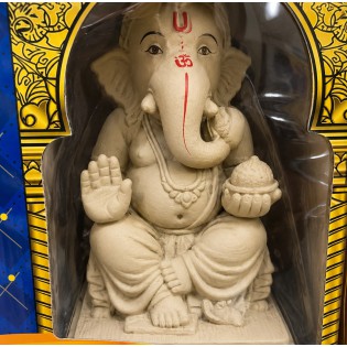 Eco Friendly Ganesh Ji Idol (Coloured) 6 inches (N-1)