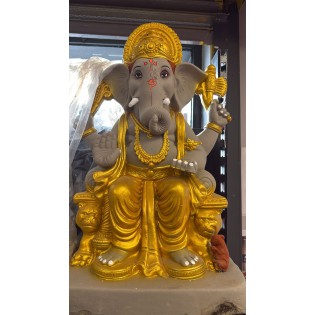 Eco Friendly Ganesh Ji Idol (Coloured) 24 inches