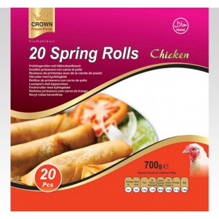 (Frozen) Crown Chicken Spring Rolls 20 Pcs