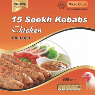 (Frozen) Crown Chicken Seekh Kebab 15 pcs