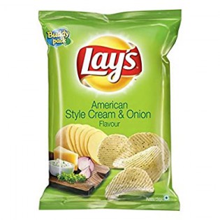 Lays American Style Cream & Onion Crips 52 gms