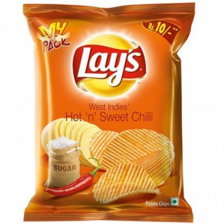 Lays Potato Chips (Hot & Sweet) 52 gms