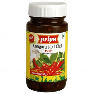 Priya Gongura + Red Chilli Pickle 300 gms