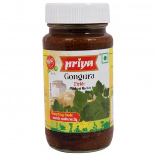 Priya Gongura Onion w/o garlic Pickle 300 gms