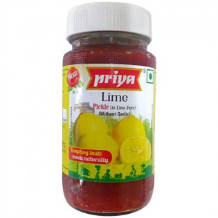 Priya Lime Pickle w/o garlic  300 gms