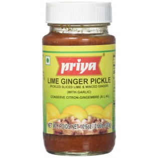 Priya Lime Ginger w/o Garlic Pickle 300gms