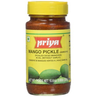 Priya Mango w/o Garlic Pickle 300 gms