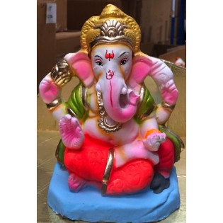 Eco Friendly Ganesh Ji Idol (Coloured) 8 Inches