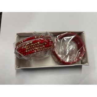 Bangles Red 6 pcs