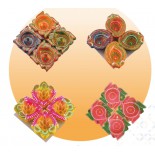 Fancy Diyas Set (4 Pcs)