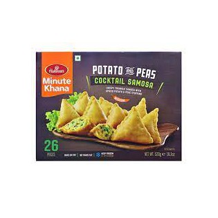 (Frozen) Haldirams Potato and Peas Cocktail Samosa - 26 Pcs