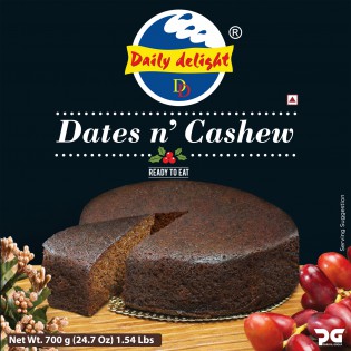 Daily Delight Dates And Cashew cake (700Gm)