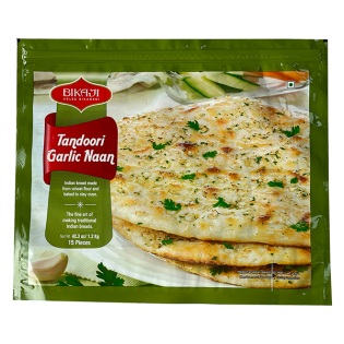 (Frozen) Bikaji Tandoori Garlic Naan 15 pcs