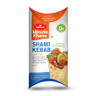 (Frozen) Haldirams Desi Wraps Shami Kebab- 156 gm