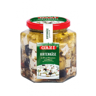 GAZI SALAD CHEESE IN PURE VEGETABLE OIL WITH OLIVES