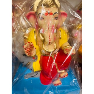 Eco Friendly Ganesh Ji Idol (Coloured) 10 inches