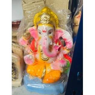 Eco Friendly Ganesh Ji Idol (Coloured) 8 inches