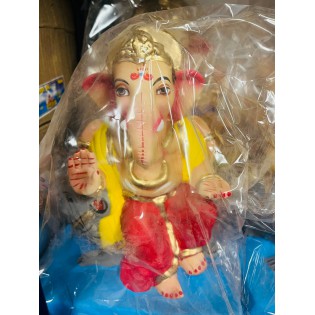 Eco Friendly Ganesh Ji Idol (Coloured) 10 inches