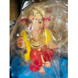 Eco Friendly Ganesh Ji Idol (Coloured) 10 inches