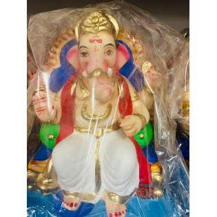 Eco Friendly Ganesh Ji Idol (Coloured) 12 inches