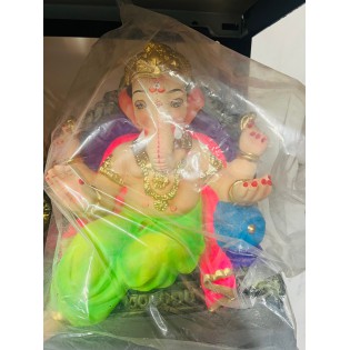 Eco Friendly Ganesh Ji Idol (Coloured) 12 inches