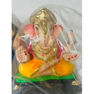 Eco Friendly Ganesh Ji Idol (Coloured) 12 inches
