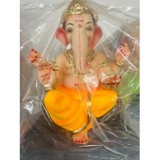 Eco Friendly Ganesh Ji Idol (Coloured) 12 inches