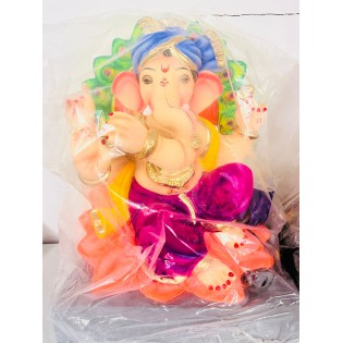 Eco Friendly Ganesh Ji Idol (Coloured) 15 inches