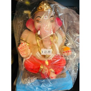 Eco Friendly Ganesh Ji Idol (Coloured) 8 inches