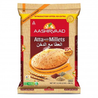 Aashirvaad Multigrain with Millets 2.2kg Atta
